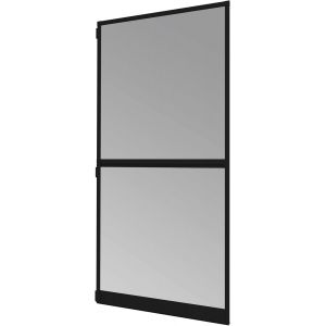 Wag-Moustiquaire De Porte Avec Cadre Tendeur - Cadre En Aluminium - 100 X 210 Cm - Anthracite - Neuf