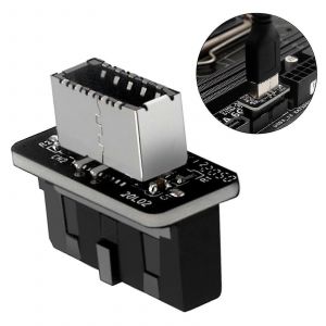 Connecteur interne USB 3.0 vers USB 3.1/3.2 Type C et Adaptateur convertisseur de panneau avant de type E - Neuf