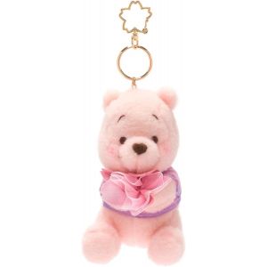 Store Official Peluche Porte-cl&eacute;s Souillon, Lilo & Stitch, 15 cm/6"", Collection Sakura, Peluche Rose avec Porte-cl&eacute;s Amovible, Accessoire pour Cartable ou Sac &agrave; Main, &agrave; partir de 3 Ans - Neuf