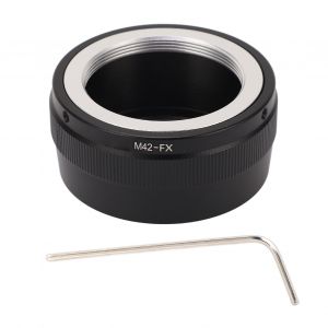 Adaptateur d'objectif FX pour monture M42, bague de conversion d'objectif d'appareil photo M42 vers FX en alliage d'aluminium et laiton pour Fujifilm - Neuf