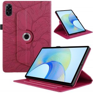 KAL-Coque Tablette Pour Honor Pad X9 11.5"" 2023/ Pad X8 Pro Pu Cuir 360&deg;Rotatif Multi-Angle Stand Flip Cover Honor Pad X9 Arbre Rotating &Eacute;tui Housse Pour Honor Pad X8 Pro Cover, Rouge - Neuf