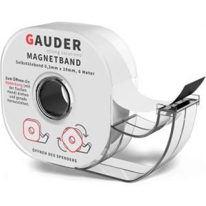 Gauder Bande Magn&eacute;tique Distributeur | Ruban Magn&eacute;tique Adh&eacute;sif | Rouleau Aimant&eacute; Autocollant - Neuf