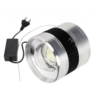 Hjlian Lampe D'aquarium Marine A Spectre Complet Cob, Lumiere Blanche Cylindrique Pour Aquarium D'eau Salee, 75 W, Zy K3, Prise Ue 220 V - Neuf