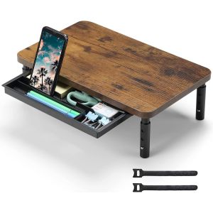 Support Double &Eacute;cran Pour Pc, Ordinateur, Ordinateur Portable Et Imprimante, 3 Niveaux De Longueur Et Angle R&eacute;glables Avec Support Pour T&eacute;l&eacute;phone Et Tiroir, Accessoires De Bureau - Neuf