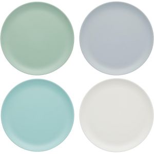 Kalanka-Assiettes En M&eacute;lamine 'incassable', 23 Cm - Couleurs 'classics' (Lot De 4) - Neuf