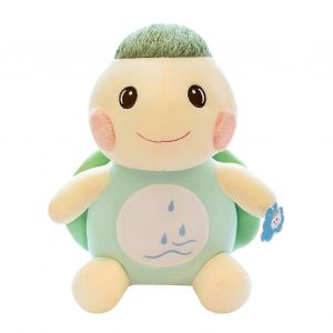 Peluche tortue de dessin anim&eacute; en coton doux avec dossier, poup&eacute;e en chiffon pour enfants-30CMVert - Neuf
