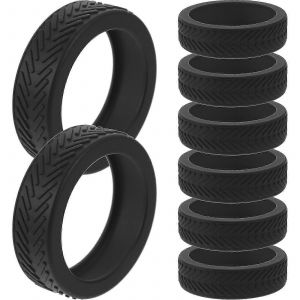 8pcs valise roues housses caoutchouc bagages roulettes housses voyage bagages protecteurs de roues - Neuf