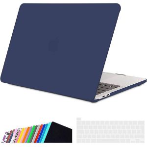 Coque Compatible Avec 2016-2022 Macbook Pro 13 Pouces A2338(M1 M2) A2289 A2251 A2159 A1706 A1989, Étui Rigide En Plastique Et Protection Clavier Eu Pour Macbook Pro 13, Bleu Marine - Neuf