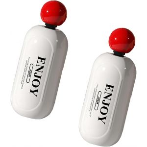 KALANKA-2 Pack 2 en 1 Lavable Rouleau Poils Animaux avec grattoir, Gel r&eacute;utilisable Brosse Collante Rouleau V&ecirc;tements, Mini Format de Voyage Rouleau Anti Peluche Balle pour (Blanc) (Blanc) - Neuf