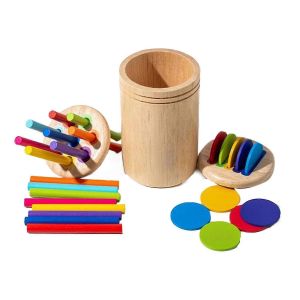 Ensemble De Gobelets De Tri De Couleurs &Eacute;ducatifs, Formes G&eacute;om&eacute;triques, Apprentissage Pr&eacute;scolaire De La Motricit&eacute; Fine Pour Tout-Petits-C - Neuf