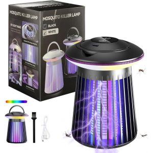 KALANKA-Lampe Anti Moustique Interieur,Interieur et Appareil Anti Moustique Exterieur,Produit Anti Moustique de Fonction de Veilleuse Supplémentaire,Lampe UV Anti Moustique pour Chambres,Chambres D`E - Neuf