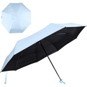 Parapluie de voyage pliable, mini parapluie à 8 baleines, petit format, protection UV - Neuf