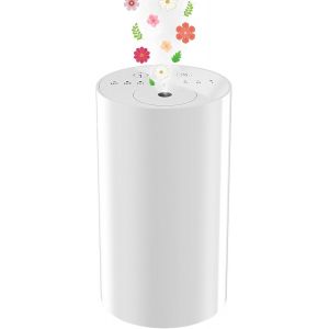 Jgd-Diffuseur D'huiles Essentielles - Diffuseur D'aromath&eacute;rapie Pour Voiture - Sans Eau - Diffuseur D'huiles Essentielles Portable - Sans Fil - Blanc - Neuf