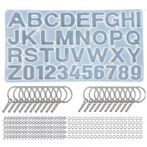 1 Ensemble Cristal R&eacute;sine &Eacute;poxy Moule Alphabet Lettre Num&eacute;ro Pendentif Moulage Moule En Silicone Bricolage Artisanat Outil De Fabrication De Bijoux - Neuf