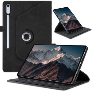 LORANKA-Coque Rotative pour Samsung Galaxy Tab S10 Lite /S10 FE 10,9"" 2025/S9 FE 10,9 2023/S9 11 2023, PU Cuir &Eacute;tui Rotatif &agrave; 360 Degr&eacute;s Tablette Housse Protection avec R&eacute;veil Automatique, Noir - Neuf