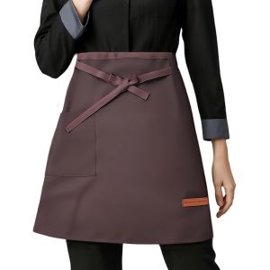 Loranka-Court Tablier Taille Unisexes, Tablier De Serveur Avec Poche, Demi Tablier De Cuisine &Eacute;tanche, Tablier De Chef Cuisinier, Demi-Tablier De Travail Hommes Femmes, Pour Caf&eacute; Bar Restaurant - Neuf
