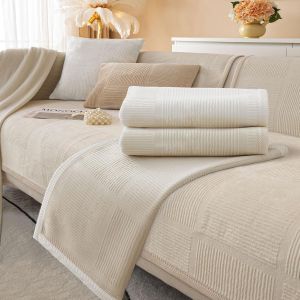 KALANKA-Housse de Canap&eacute;,Housse de Canap&eacute; avec Support Antid&eacute;rapant,en Forme De L,Housse de Canap&eacute; Universelle,Textur&eacute;e,Solide,pour Le Salon, Plusieurs Tailles. - Neuf