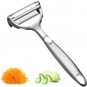 Lbgwp60-Éplucheur De Légumes 3 En 1 En Y Pivotant Multifonction En Acier Inoxydable Avec Trancheuse Julienne Pour Fruits Et Légumes - Neuf