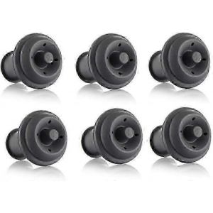 Lot De 6 Bouchons &Agrave; Vide Pour Pompe &Agrave; Vin,Conservateurs De Vin Noir Pour Garder Votre Vin Frais Plus Longtemps - Neuf