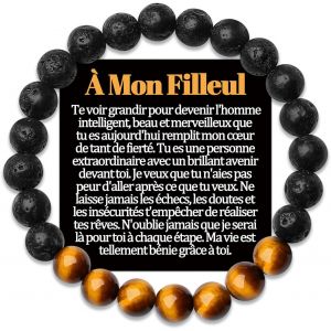 Kal-Frere Bracelet Beau Papa Petit Fils Cadeau Parrain Demande Filleul Tonton Neveu Cousin Papy Arriere Grand Pere P&egrave;re Fr&egrave;re A Mon Homme Copain Veux Tu Etre Mon Parrain Cadeaux Bracelets Bijou Origi - Neuf