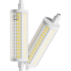 Yemaesre-Ampoule Led R7s 118mm 20w, Led Linéaire Projecteurs De Type J À Double Extrémité (200w Halogène T3 Equivalent), 2500lm 4000k, Dimmable Lampes Murales/De Sécurité/De Sol, Lot De 2 (Blanc Natu - Neuf