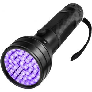 Lampe Torche Uv 51 Led Lampe De Poche À Portable Étanche Détection Uv 10 M Pratique - Neuf
