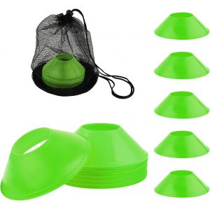 Acdsgd-25pcs C&ocirc;nes De Football Pour L'entra&icirc;nement Sportif, Mini C&ocirc;nes De Sport Avec Sac En Filet Flexibles C&ocirc;nes D'entra&icirc;nement De Football Pour Exercices Course Sport Enfants Patinage - Neuf