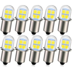 10 Pièces,Ampoule De Remplacement Pour Lampe Torche P13.5s,4,5v,6v,Lampe Frontale,De Couleur Blanche - Neuf