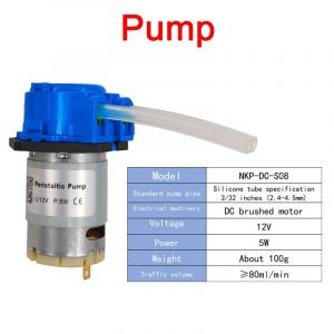 Petite Pompe Péristaltique Auto-Amorçante,Mini Circulation,Micro Pompage,Tube En Silicone 5w,12v - Type 12v Pump #B - Neuf