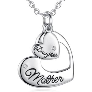 Kal-Collier Pour Mère Et Enfant En Argent Sterling 925 Pour Femme, Renard/Éléphant/Rhinocéros/Panda/Girafe/Ours/Flamant Rose, Cadeau De Bijoux Pour La Fête Des Mères, 45,7 Cm - Neuf