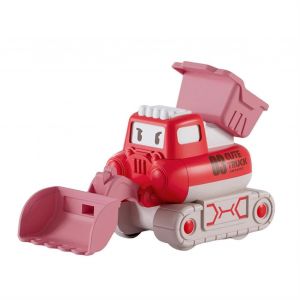 Toy Car Kids Engineering Car Toy Cute Press Inertia Truck Car Toy For Boy Children Gift-Rouge - Neuf
