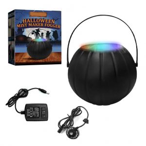 Hjlian Machine A Brouillard Pour Chaudron De Sorciere D'halloween, Brumisateur Led, Decoration Pour Fete D'halloween - Neuf