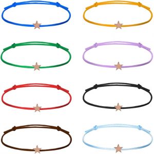 Ytseazn-8 Pièces Bracelet Meilleure Amie,Bracelet Femme,Bracelet D'amitié Étoile,Bracelets Corde Étoile,Pour Les Bons Amis,Enfants - Neuf