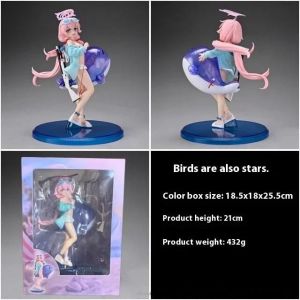 Pop39608-Takanashi Hoshino-21cm Anime P&eacute;riph&eacute;riques Bleu Archive Takanashi Hoshino Figurine D'action Maillots De Bain Jolie Belle Fille Collection De Jouets Ornement Cadeaux - Neuf