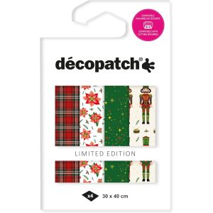 D&eacute;copatch TD873C Halloween Pochette 4 feuilles assorties de papier imprim&eacute; Effet Foil Dorure &agrave; Chaud Effet m&eacute;tallis&eacute; Customiser Moderniser DIY et Loisirs Cr&eacute;atifs 30x40 cm - Neuf