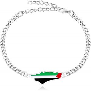 Kal-Bracelets Chaîne Vivaday Save Gaza | Bracelet Avec Lettre Paix, Drapeau Gaza Soutien Liberté Pour Les Palestiniens, Bracelets Arabes Pour Hommes, Femmes | Ya5031 - Neuf