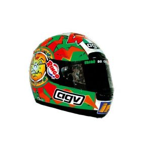Valentino Rossi Casque R&eacute;plique Miniature 1:5 Mini Casque &iquest;Vr46 Motogp_Imola 1997, Unisexe - Neuf