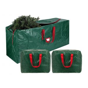 Sacs de rangement imperm&eacute;ables pour sapin de No&euml;l (lot de 3) - Neuf