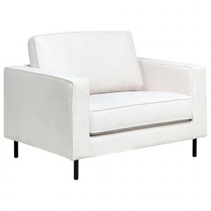 Fauteuil Savalen Tissu Blanc Cassé - Neuf