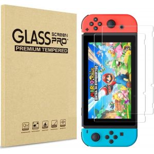 Gjfty-Verre Trempe Pour Nintendo Switch [Pack De 2] Film Protection Resistant Vitre Protecteur Anti Rayure - Neuf
