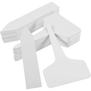 100 Pieces Etiquette Plante,2 Formes Etiquette Jardin Exterieur Etiquette Semis Marqueur De Plantes Inscriptible R&eacute;sistant Aux Intemp&eacute;ries Pour Jardin Plantes (Forme De T Et De Fl&egrave;che) - Neuf