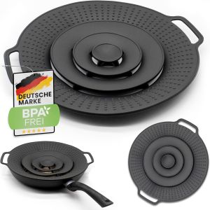 Subzonal-Couvercle Anti D&eacute;bordement En Silicone Universel &iquest; Protection Anti Eclaboussure Cuisine &iquest; Couvercle Casserole Et Po&ecirc;le Anti Projection Pour Cuisine - Po&ecirc;les Et Casseroles Jusqu'&agrave;&oslash; 15-25 Cm - Neuf