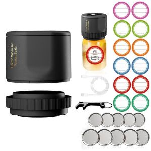 Machine &agrave; emballer sous vide &eacute;lectrique pour bocaux de conserve,noire - Neuf