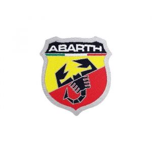 Patch Adh&eacute;sif - Abarth - &Eacute;cusson Logo - 48 X 51 Mm - Produit Officiel - Adh&eacute;sif 3m - Neuf
