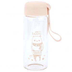 Hjlian Bouteille D'eau Portable De 300 Ml Pour Sports De Plein Air, Gobelet Anti-Fuite Avec Corde, Kaki - Neuf