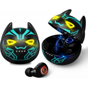 Écouteur Bluetooth Sans Fil, Oreillette Bluetooth Sans Fil, 36H D¿Autonomie Bluetooth 5.0 Réduction Du Bruit Des Appels Contrôle Tactile Étanches Ipx5 3D Hi-Fi Son Stéréo Android/Ios, Rose - Neuf