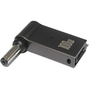 PD 100W Connecteur d'adaptateur de Chargeur d'ordinateur Portable USB Type-C Femelle vers DC Mâle Convertisseur de Prise Jack Remplacement pour Acer Samsung Lenovo (4.0x1.35mm) - Neuf