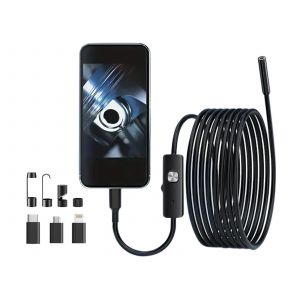 Cam&eacute;ra endoscopique 1920p avec 8 LED et c&acirc;ble de 5 m - Neuf