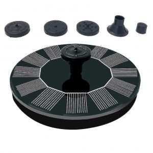 Pompe de fontaine submersible à énergie solaire de 13 cm ¿ Pompe à eau écologique pour jardin, étang, bain d'oiseaux, aquarium - Neuf