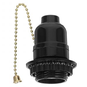 Plafonnier Distancule de lampe Base de lampe avec chaîne de traction Douille de lampe E27 de remplacement avec chaîne de traction - Neuf
